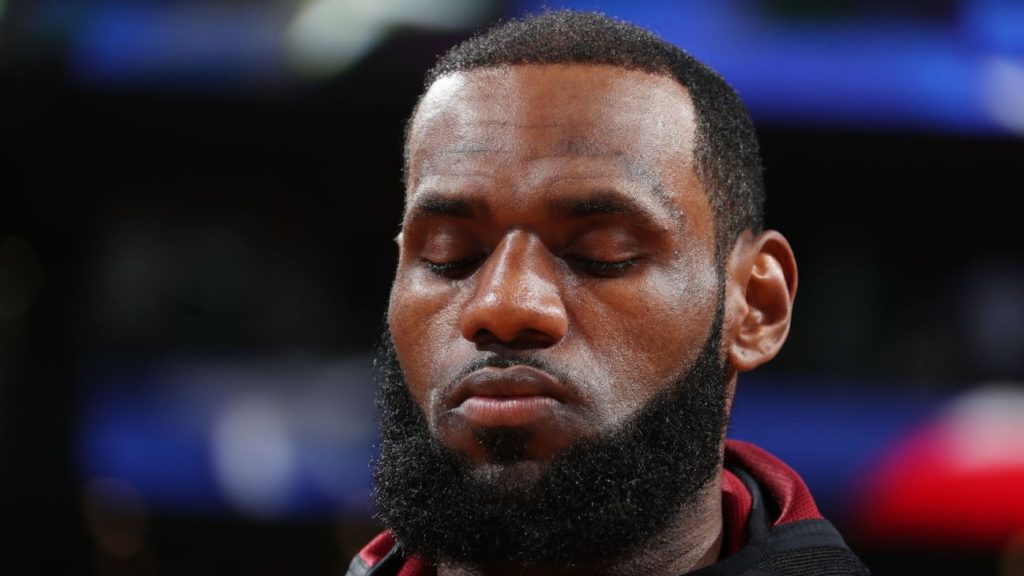 LeBron James of Cleveland Cavaliers, 33, shrugs — I’m only as old as I ...