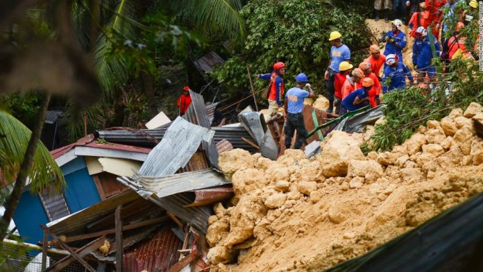 Landslide buries more than 20 homes in Cebu, Philippines | One World ...